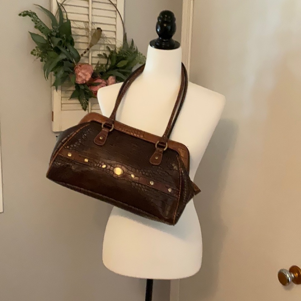 Faux alligator bag